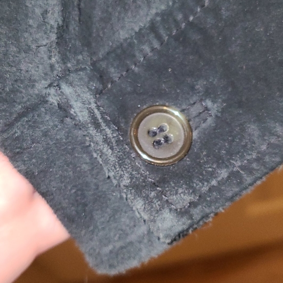 B.T. limited Suede Button Up Coat - Picture 3 of 10